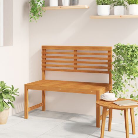 vidaXL Gartenbank 100x50x91 cm Solides Akazienholz