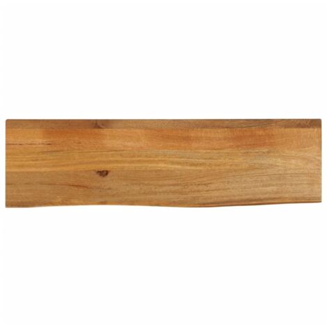 Tischplatte mit Baumkante 110x20x2,5 cm Massivholz Mango vidaXL