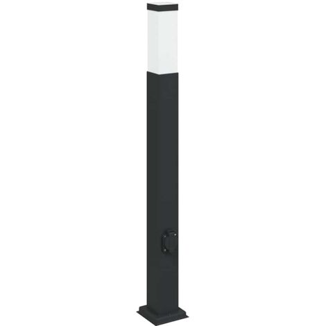 Pollerleuchte mit Auslass 80 cm Schwarz IP44 vidaXL (1/5)