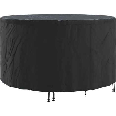 Gartenmöbelabdeckung Schwarz 157 x 157 x 71 cm 600D-Gewebe vidaXL