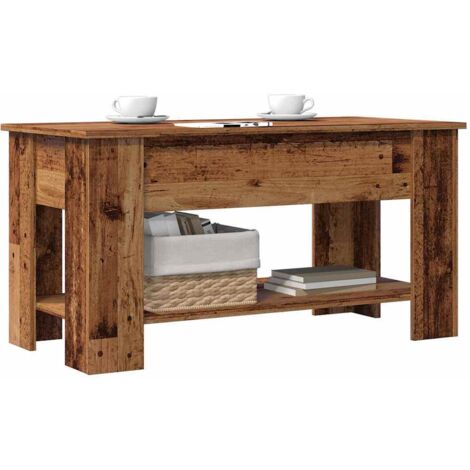 Couchtisch Altholz-Optik 101x49x52 cm Holzwerkstoff vidaXL