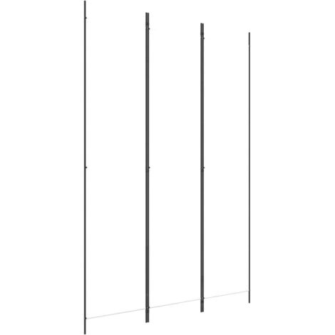 3-tlg. Paravent Weiß 150x220 cm Stoff vidaXL