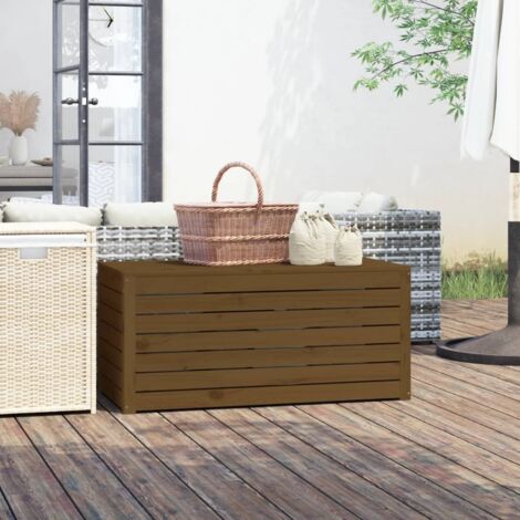 vidaXL Gartenbox honigbraun 101x50,5x46,5 cm aus massivem Kiefernholz