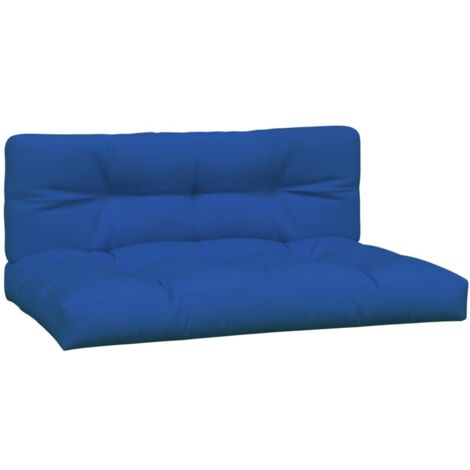 Palettkissen, 2er-Set, royalblau, Stoff