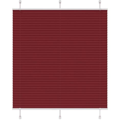 Plissee Bordeauxrot 120x150 cm Stoffbreite 119,4 cm Polyester vidaXL