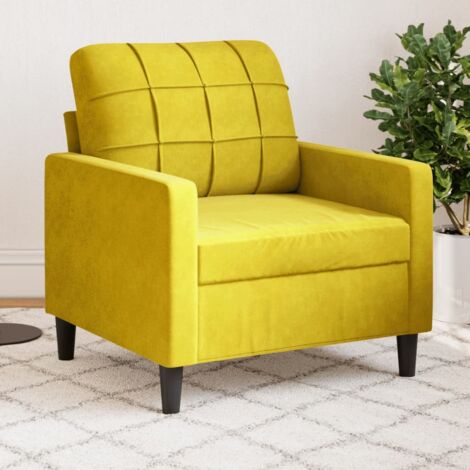 Sessel Gelb 60 cm Samt vidaXL