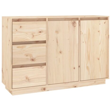 vidaXL Buffet 111x34x75 cm Massivholz Kiefer