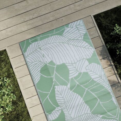 Grüner Outdoor-Teppich 80x150 cm PP