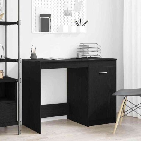 Schreibtisch Schwarz Eiche 100x50x76 cm Holzwerkstoff vidaXL615752