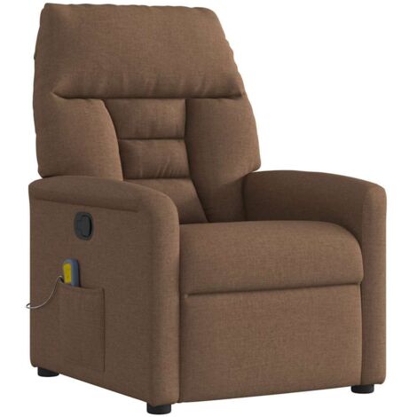 Massagesessel Braun Stoff vidaXL (1/5)