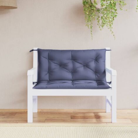 vidaXL Garden Bench Cushions 2pcs Navy Blue 100x50x7cm Oxford Fabric