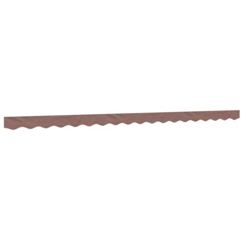 vidaXL Replacement Fabric for Awning Valance Brown Stripe 4,5 m