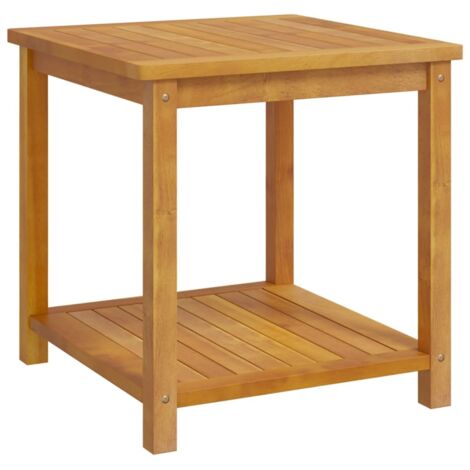 Beistelltisch aus massivem Akazienholz 45x45x45 cm