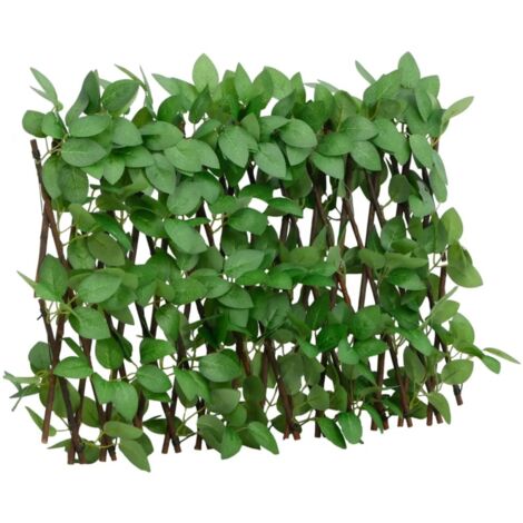 Rankgitter mit Künstlichem Efeu Erweiterbar Grün 180x30 cm vidaXL