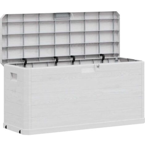 vidaXL Garden Storage Box 280 L Light Grey