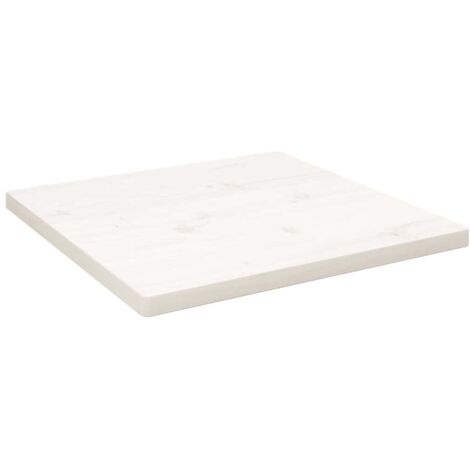 Tischplatte Weiß 40x40x2,5 cm Massivholz Kiefer Quadratisch vidaXL