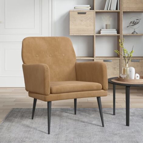 Sessel Braun 62x79x79 cm Samt vidaXL