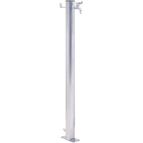 vidaXL Wasserstandsäule 40 cm Edelstahl rund