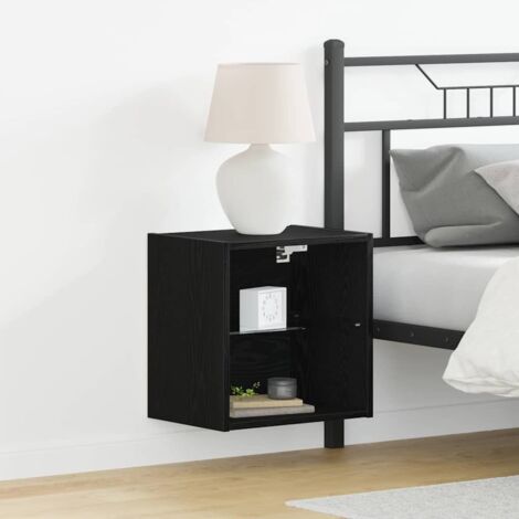 vidaXL Wandregal Schwarz Eiche 40x28,5x40 cm Holzwerkstoff (1/5)