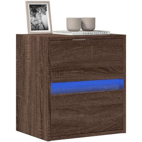 TV-Wandschrank mit LED-Beleuchtung Eichen-Optik 41x31x45 cm vidaXL (1/5)