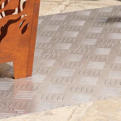 Rautenscheiben 4 pcs Silber 90 x 40 cm Aluminium vidaXL