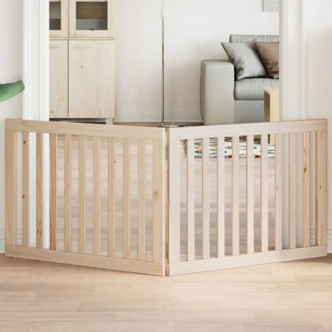 Hundegitter Faltbar 2 Paneele 160 cm Pappelholz vidaXL