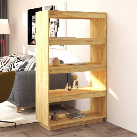 vidaXL Bücherregal Raumteiler Kiefernholz 80x35x135cm