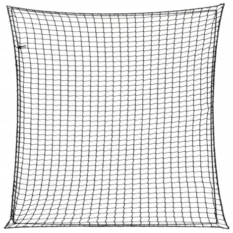 vidaXL Netz für Anhänger mit elastischer Schnur schwarz 4x4 m PP