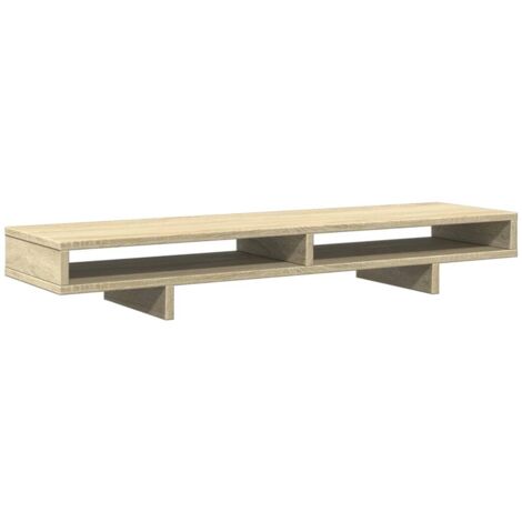 vidaXL Monitor Stand Sonoma Oak 100x27x15 cm Engineered Wood
