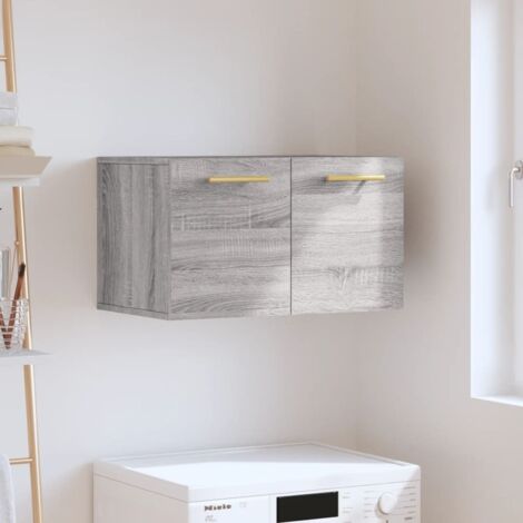 Wandschrank Grau Sonoma 60x36,5x35 cm Holzwerkstoff vidaXL