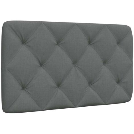 Kopfteil-Kissen Dunkelgrau 80 cm Stoff vidaXL897718