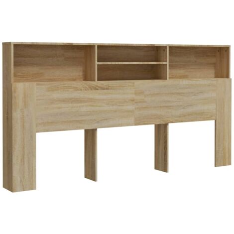 vidaXL Kopfteil Schrank Sonoma Eiche 200x19x103,5 cm