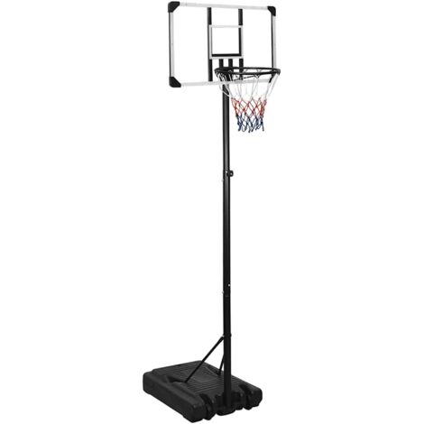vidaXL Basketballständer Transparent 235-305 cm Polycarbonat