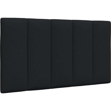 Kopfteil-Kissen "Hanko" Schwarz 90 cm Stoff vidaXL
