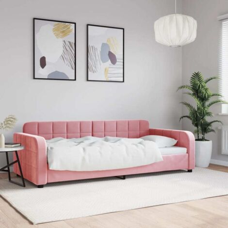 Tagesbett Rosa 90x200 cm Samt vidaXL