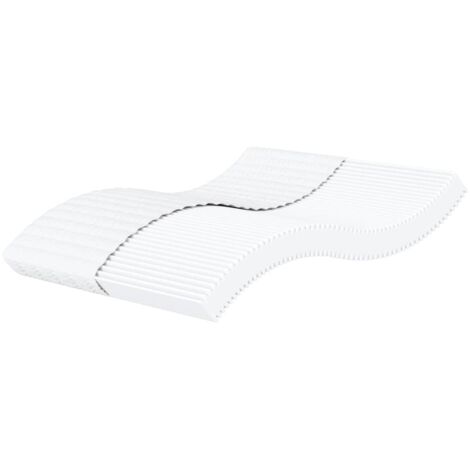 vidaXL Schaumstoffmatratze Weiß 180x200 cm Härtegrad H2 H3 (1/5)