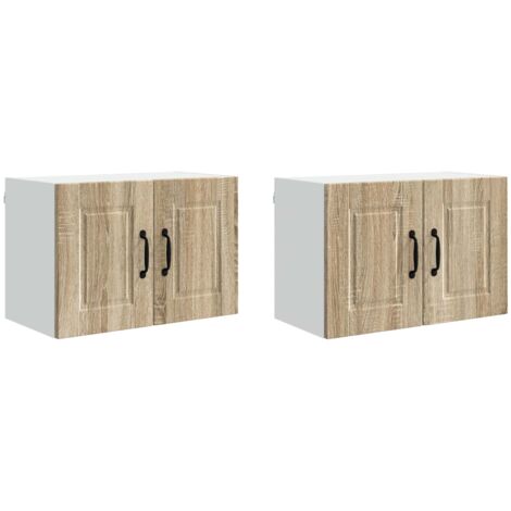 Küchenschrank 2 pcs Sonoma-Eiche 60 x 31 x 40 cm Holzwerkstoff vidaXL