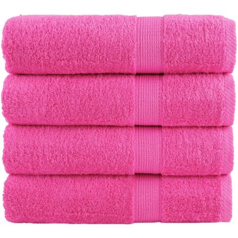 Hochwertige Handtücher SOLUND 4 Stück rosa 600 g/m²