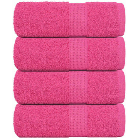 Waschhandtücher 4 Stück FROGN Rosa 30x30 cm 100% Baumwolle vidaXL