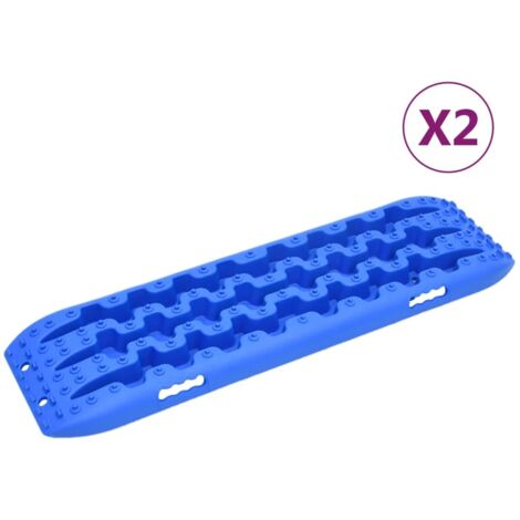 vidaXL Traktionsmatten 2 Stk. Blau 106x30,5x7 cm Nylon