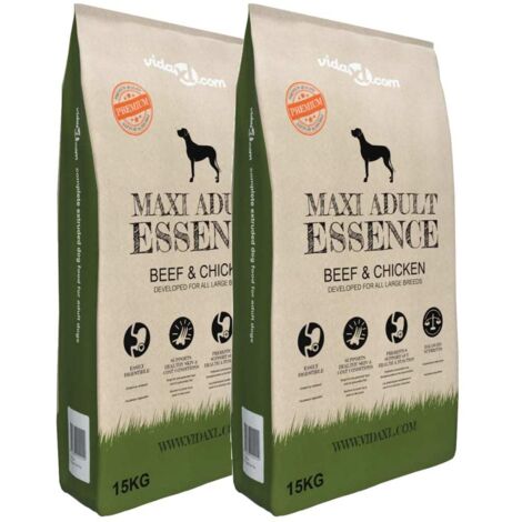 Hundefutter Maxi Adult Essence Rind & Huhn 2 Stück 30 kg