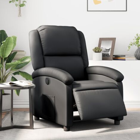 Relaxsessel Elektrisch Schwarz Echtleder vidaXL216866