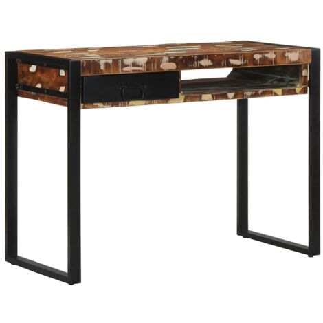 Schreibtisch Mehrfarbig 100x50x75 cm Massivholz Altholz vidaXL