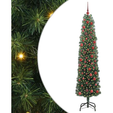 Künstlicher Weihnachtsbaum mit 300 LEDs mit Ständer Grün 180 cm vidaXL