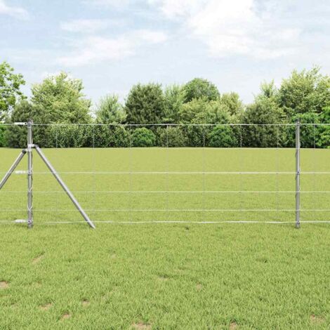 Wildzaun Silber 25 x 0,8 m Verzinkter Stahl vidaXL (1/5)