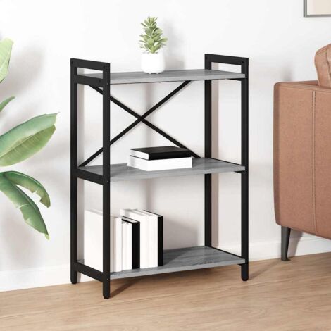 Bücherregal Grau Sonoma 60 x 30 x 83 cm Holzwerkstoff vidaXL
