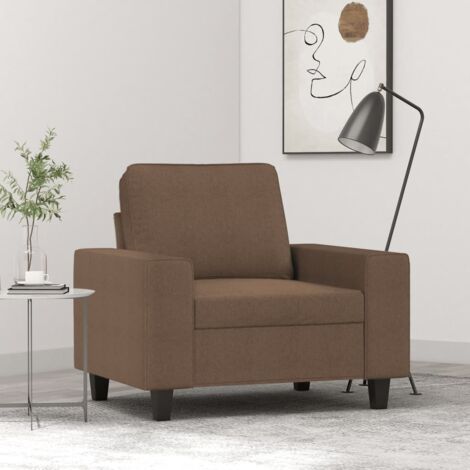 Sessel Braun 60 cm Stoff vidaXL