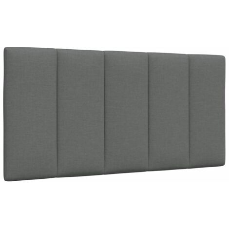 Kopfteil-Kissen "Hanko" Dunkelgrau 100 cm Stoff vidaXL