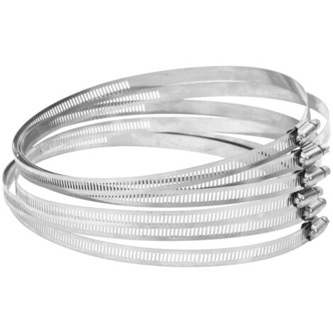 Schlauchschellen 6 Stk. 91-220 mm Edelstahl 304 vidaXL272177 (1/5)