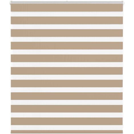 Zebrarollo Sandbraun 135x100 cm Stoffbreite 130,9 cm Polyester vidaXL873227
